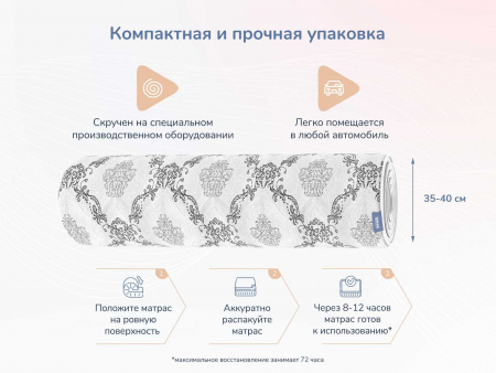 Матрас Dimax Твист ролл медиум мемори
