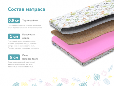 Купить Детский матрас Dimax Лучик, х/б в Нижнем Новгороде 